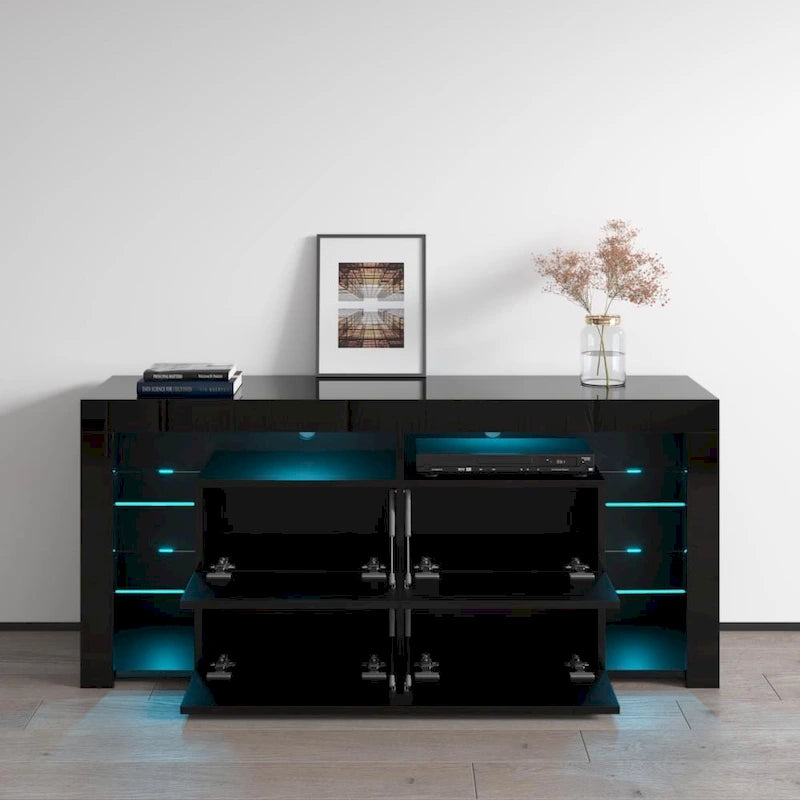 Meble Furniture Minelli Modern 61-inch Glossy TV Stand