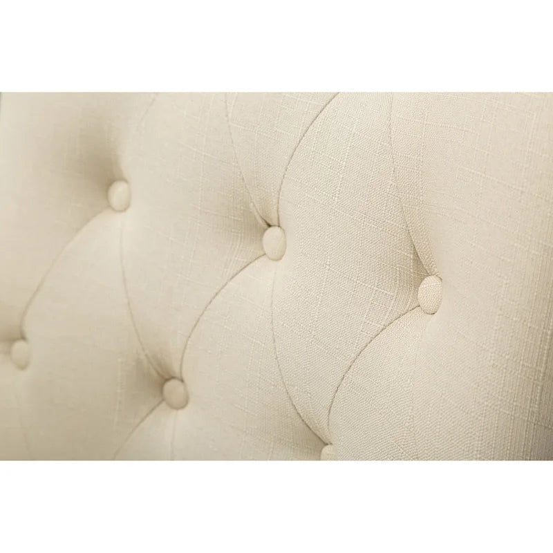 Roundhill Furniture Tufted Solid Wood Silver Nailhead Wingback Hostess Chairs (Set of 2)