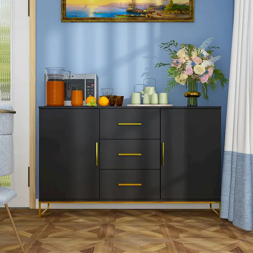 47 Buffet Credenza with Double Doors and 3 Drawers - 47.2L