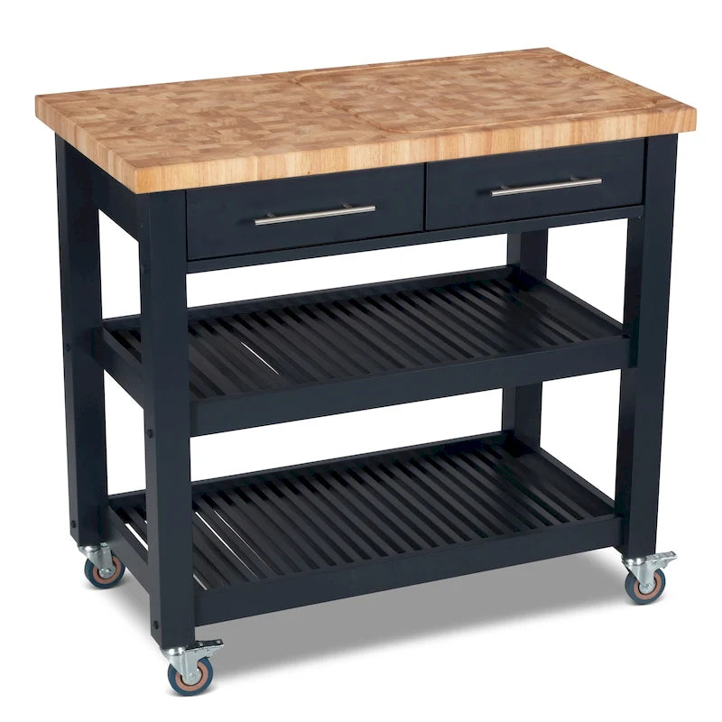 Chris & Chris Pro Chef Work Station Natural All Wood