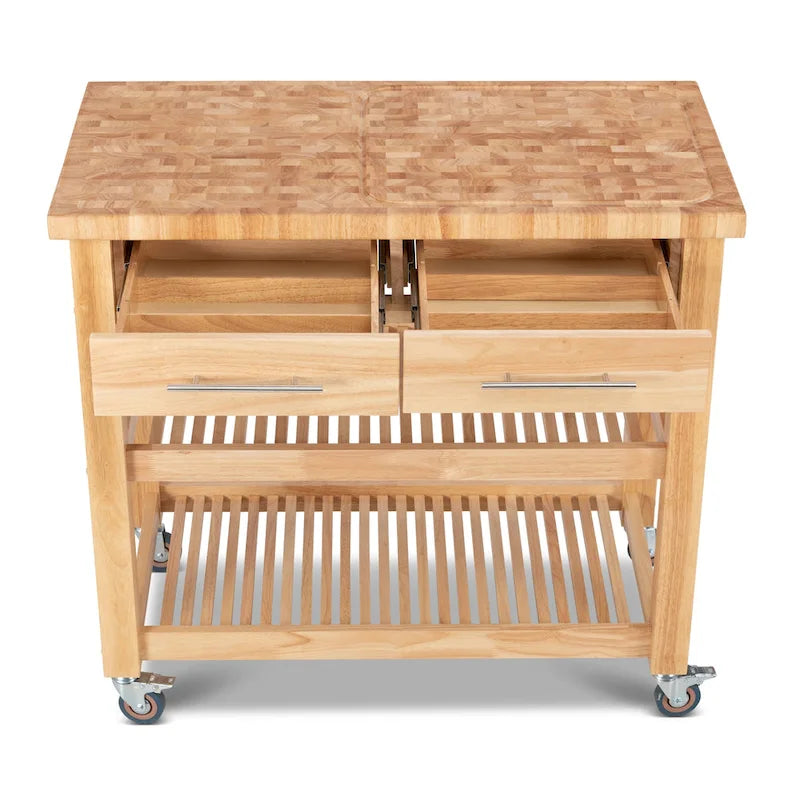 Chris & Chris Pro Chef Work Station Natural All Wood