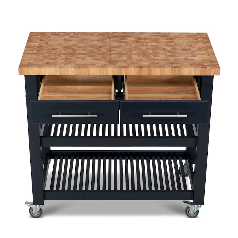 Chris & Chris Pro Chef Work Station Natural All Wood