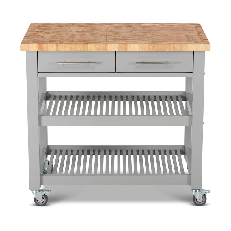 Chris & Chris Pro Chef Work Station Natural All Wood