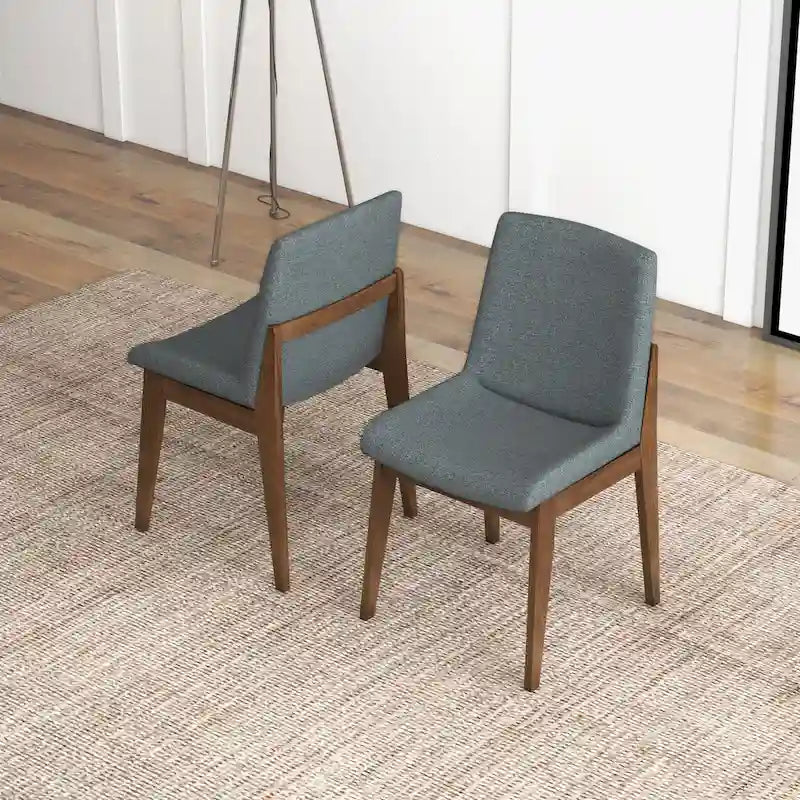Odessa Mid Century Polyester Blend Dining Chair (Set of 2)