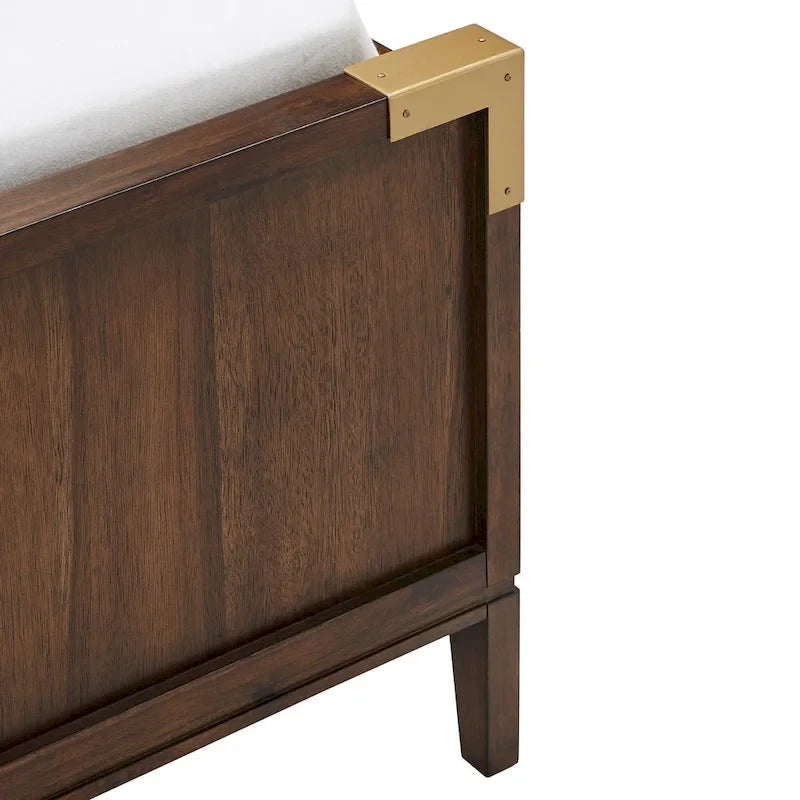 Khourush Low Profile Campaign Platform Bed by iNSPIRE Q Modern