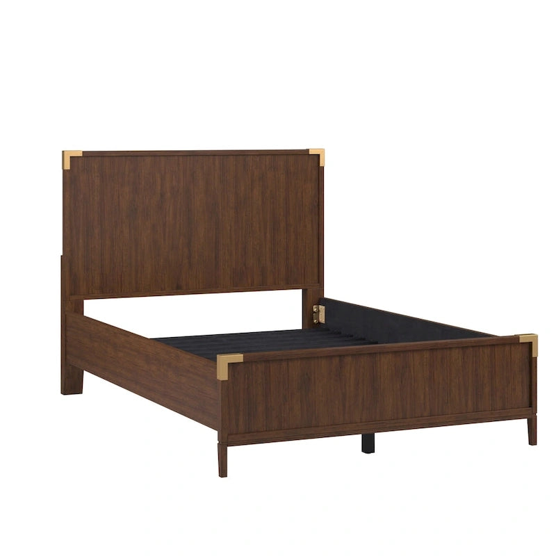 Khourush Low Profile Campaign Platform Bed by iNSPIRE Q Modern