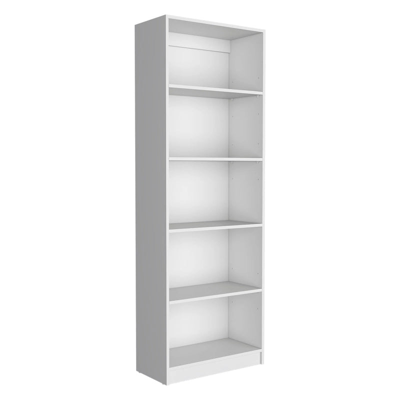Kenyon Tall 5-Shelf Wide Bookcase Set of 2 - N/A