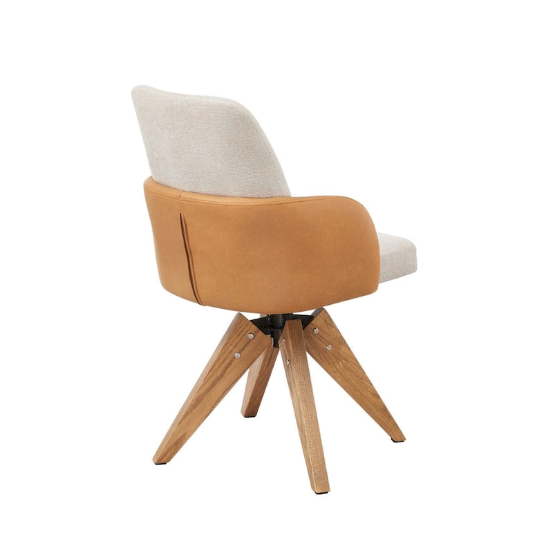 Art Leon Mid-century Modern Upholstered Home Office Desk Chair
