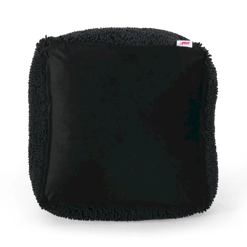 Moloney Modern Microfiber Chenille Pouf by Christopher Knight Home