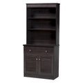 Traditional Dark Brown Wood Kitchen Storage by Baxton Studio