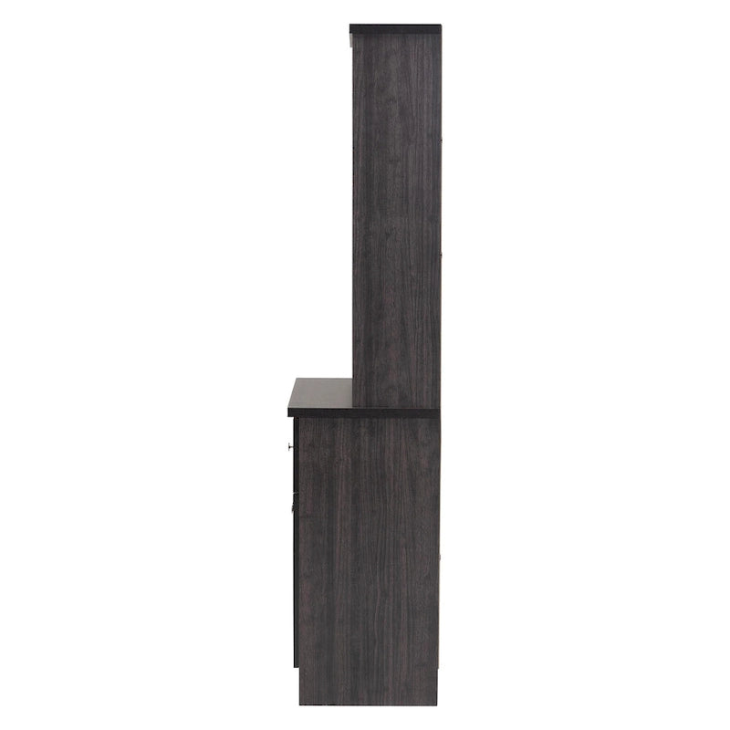 Traditional Dark Brown Wood Kitchen Storage by Baxton Studio