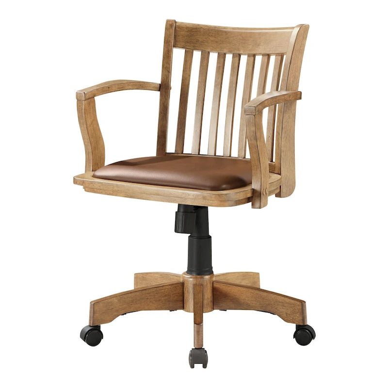 Copper Grove Wilbur Vintage Padded Wood Banker's Chair