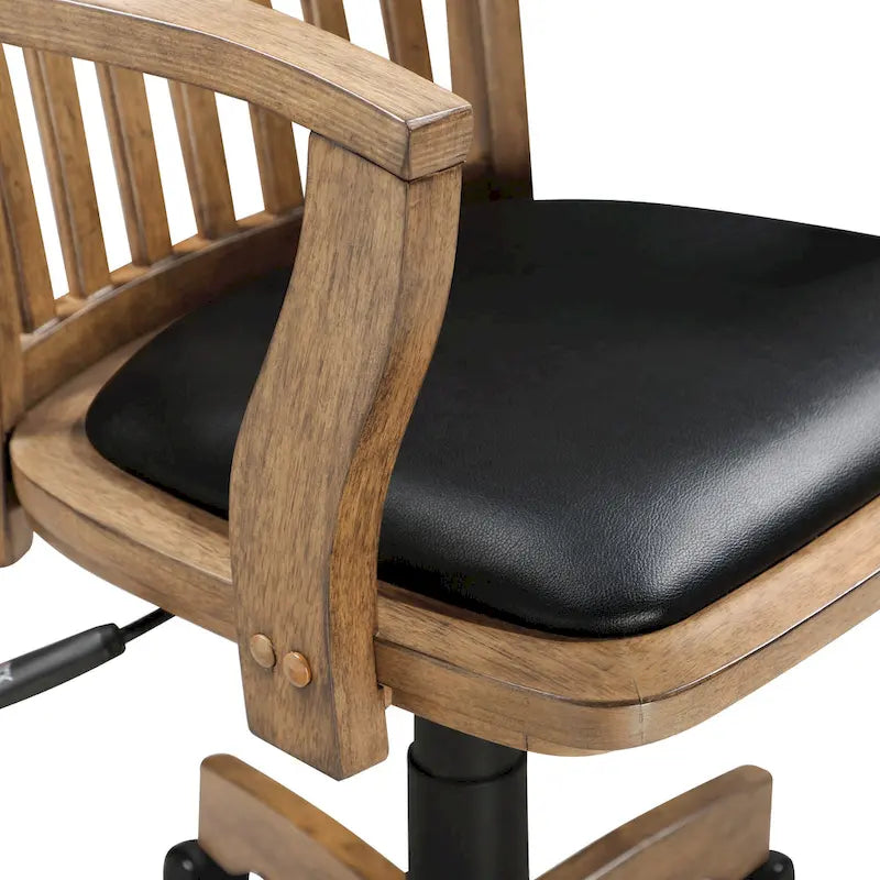 Copper Grove Wilbur Vintage Padded Wood Banker's Chair