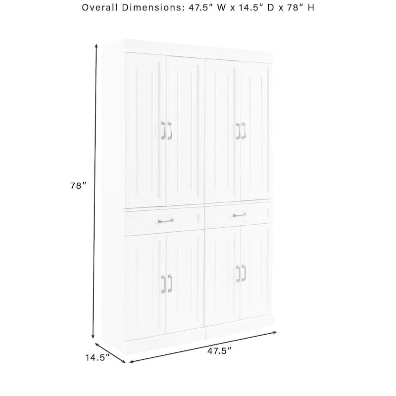 Crosley Stanton 2-Piece Kitchen Storage Pantry Cabinet Set