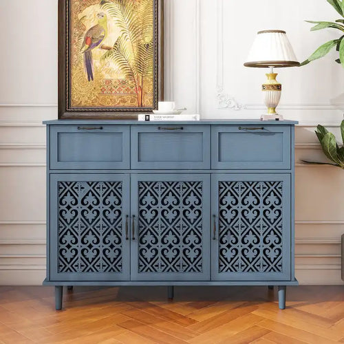 3 Door 3 Drawer Cabinet American Furniture Suitable for Living Room