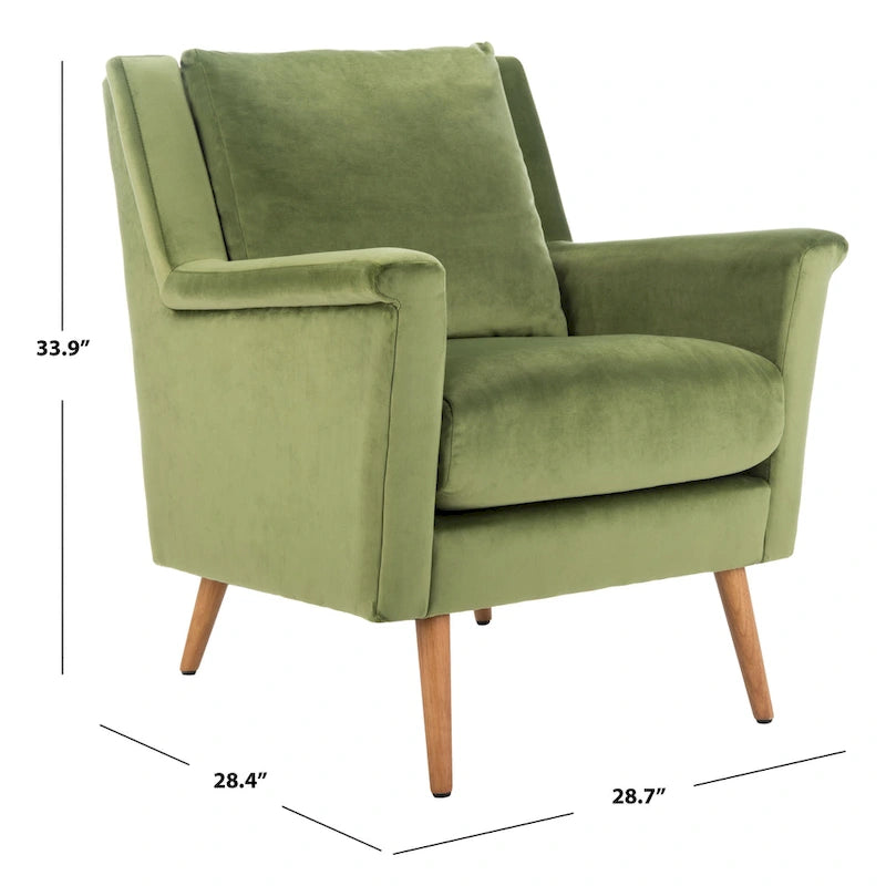 SAFAVIEH Anner Mid-Century Arm Chair - 28.7 x 28.4 x 33.9 - 29Wx28Dx34H
