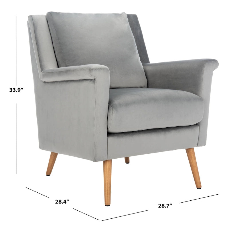 SAFAVIEH Anner Mid-Century Arm Chair - 28.7 x 28.4 x 33.9 - 29Wx28Dx34H