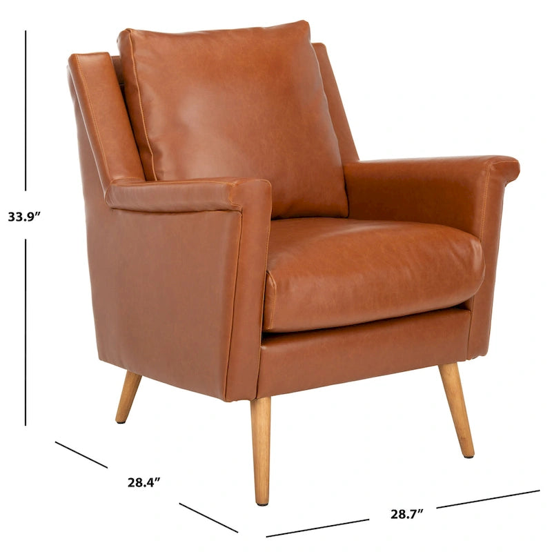 SAFAVIEH Anner Mid-Century Arm Chair - 28.7 x 28.4 x 33.9 - 29Wx28Dx34H