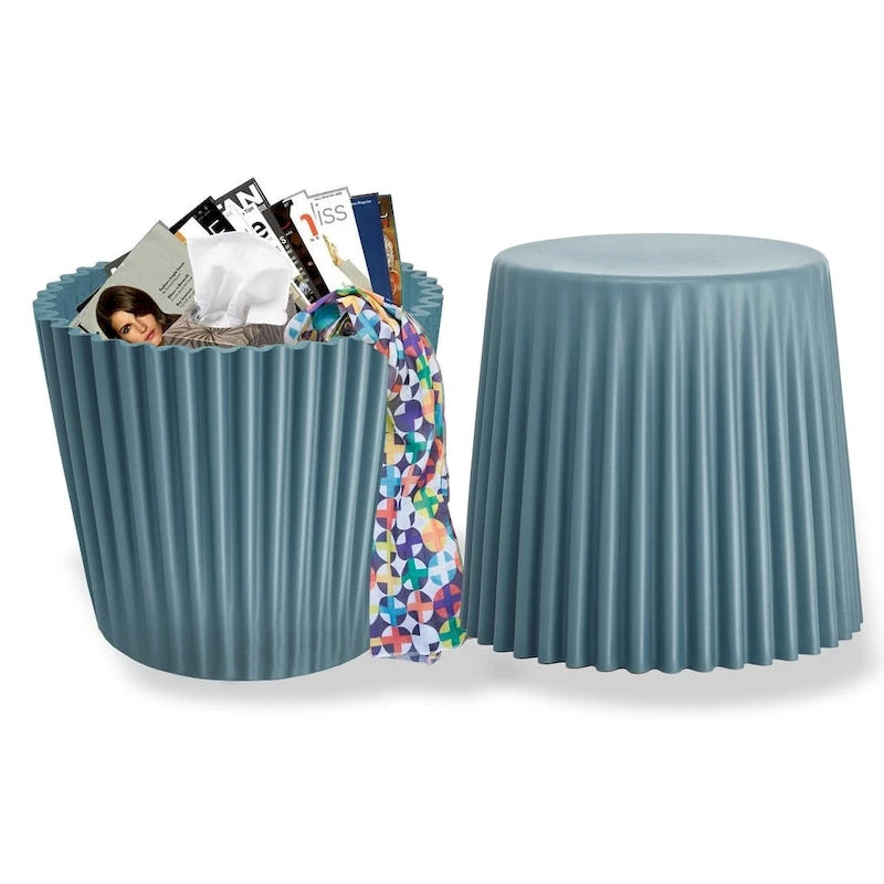 Stackable Modern Dining Restaurant Stacking Chairs End Table Cupcake for Living Break Room Vanity Bedroom No Back Office