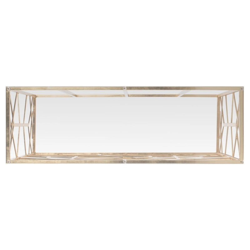 SAFAVIEH Couture Corrine Gold Leaf Console Table - 47 W x 15.5 L x 30 H - 47Wx16Dx30H