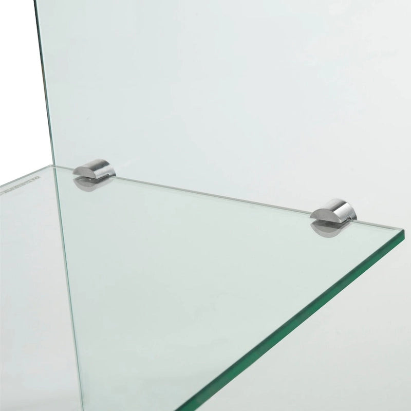 SAFAVIEH Hawa Clear Console Table - 43.3 x 13.8 x 29.5 - 43Wx14Dx30H