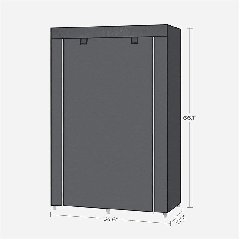 Clothes Storage Organizer with 6 Shelves - 17.7D x 34.6W x 66.1H