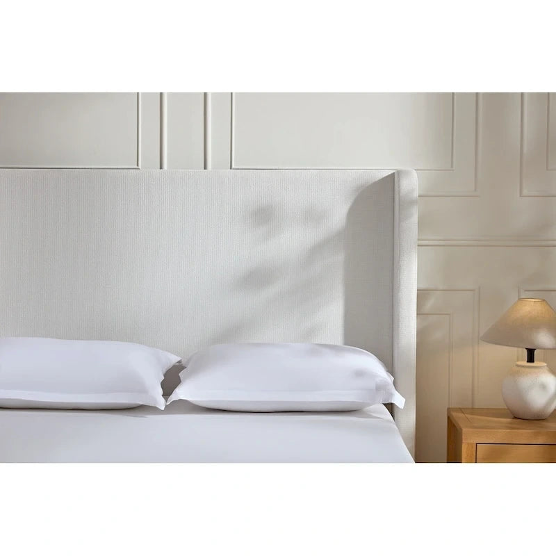 Tall Headboard Upholstered Bed Elegant Simplicity Bedroom Bed