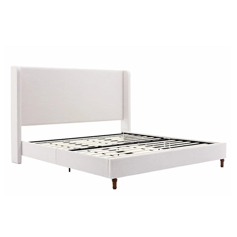 Tall Headboard Upholstered Bed Elegant Simplicity Bedroom Bed