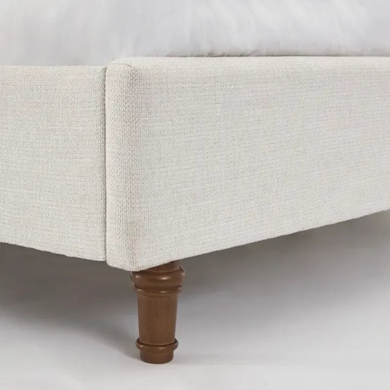 Tall Headboard Upholstered Bed Elegant Simplicity Bedroom Bed