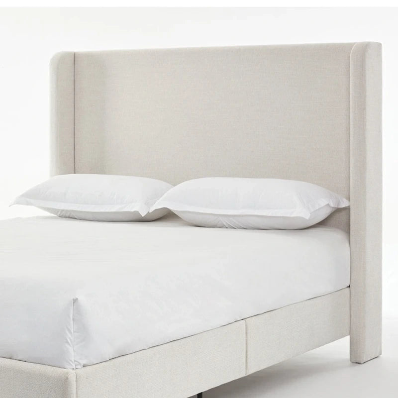 Tall Headboard Upholstered Bed Elegant Simplicity Bedroom Bed