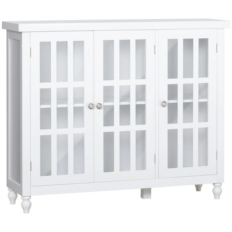 69 Tall Storage Cabinet with Movable Storage Shelves, Modern Style Pantry Cupboard Cabinet with Soft Close Doors, Coffee