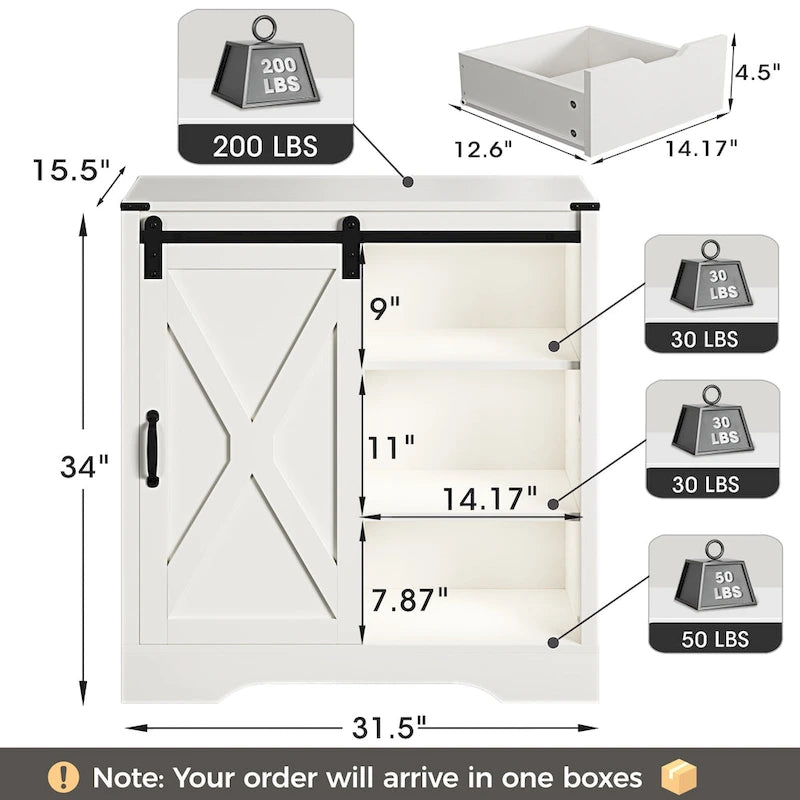Accent Cabinet with Drawers - N/A