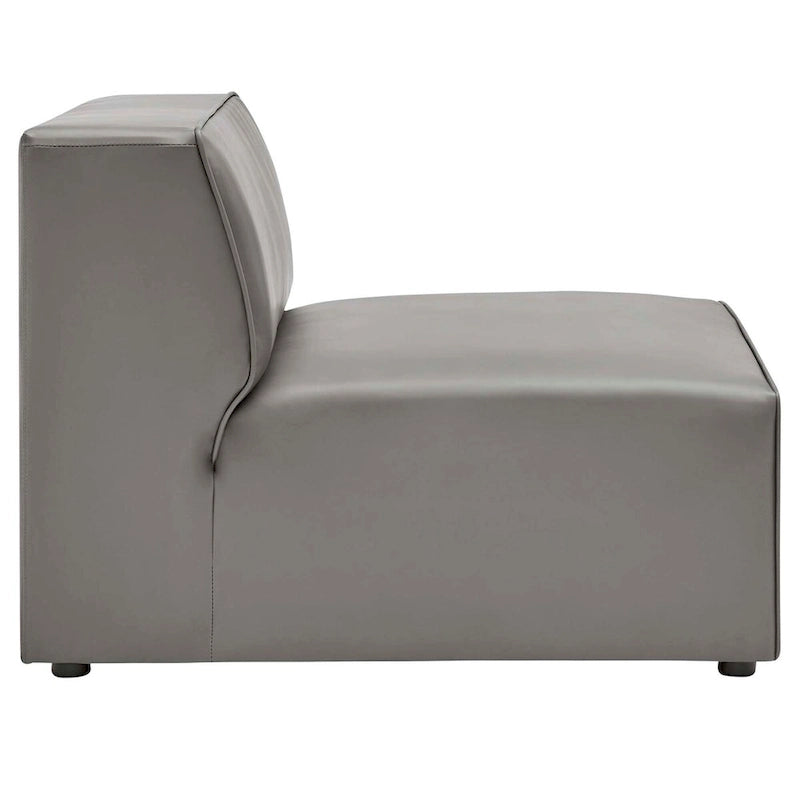 Mingle Vegan Leather 5-Piece Sectional Sofa