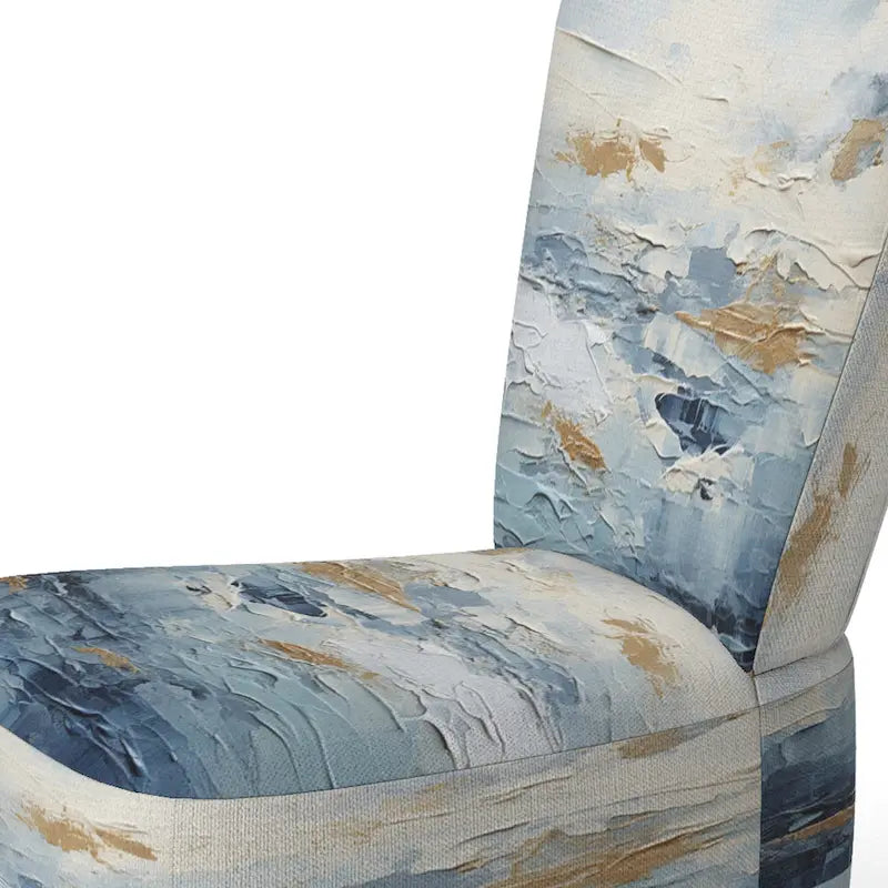 Designart Beach Scandinavian Solitude III Upholstered Abstract Accent Chair and Nautical & Coastal Arm Chair - Multiple Color