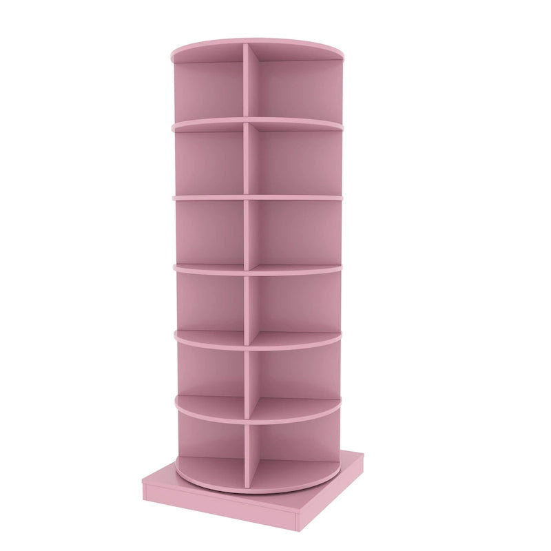 360Rotating Shoe Cabinet 6 layers Holds Up to 24 Paris of Shoes