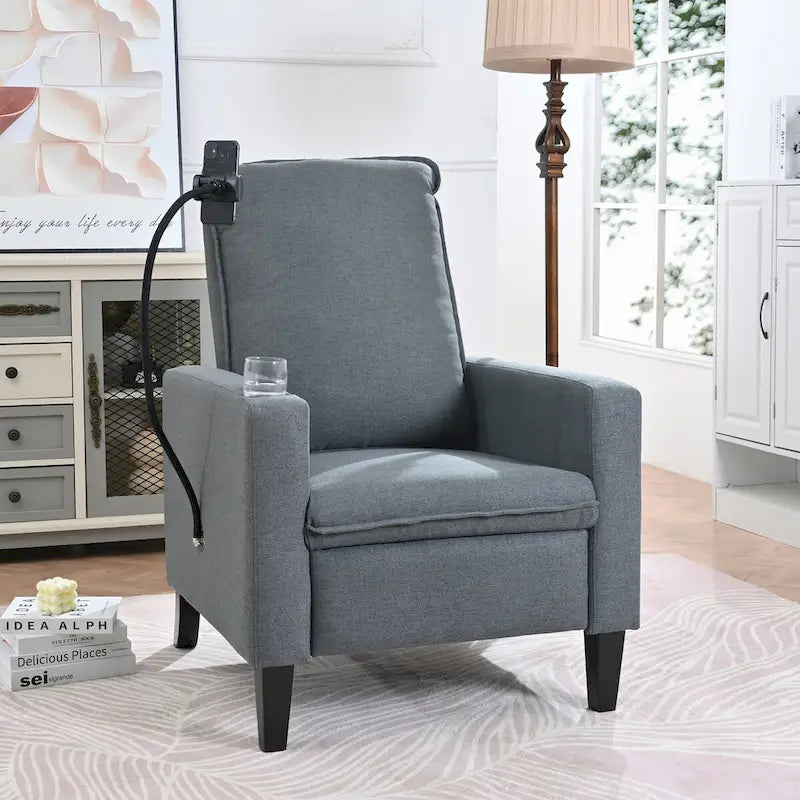 Recliner Chairs for Adults,Adjustable Recliner Sofa with Mobile Phone Holder & Cup Holder
