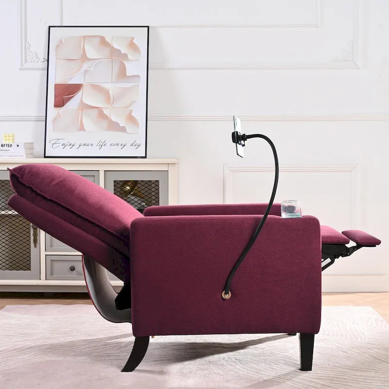 Recliner Chairs for Adults,Adjustable Recliner Sofa with Mobile Phone Holder & Cup Holder