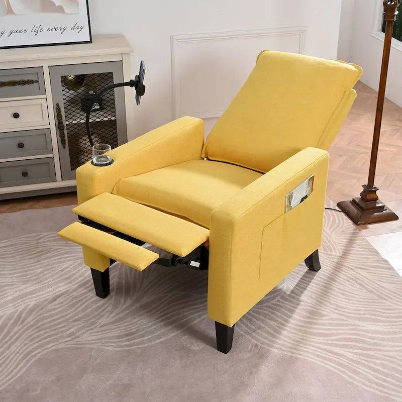 Recliner Chairs for Adults,Adjustable Recliner Sofa with Mobile Phone Holder & Cup Holder