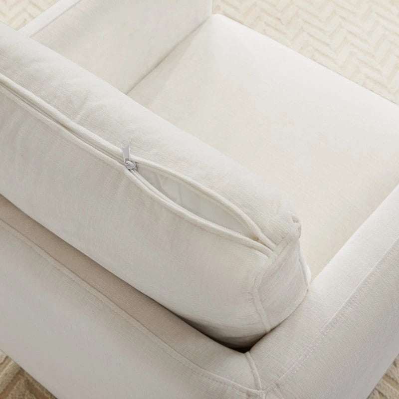 Rebecca Swivel Accent Chair Armchair with Back Cushion