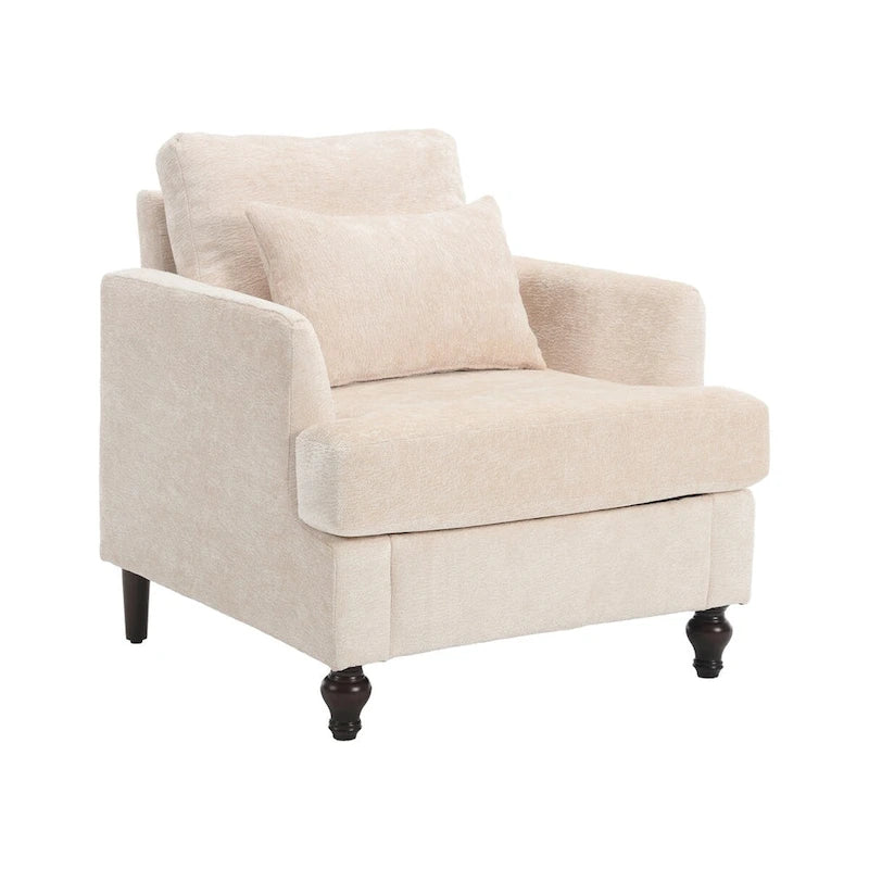 Wooden Frame Armchair, Modern Accent Chair Lounge Chair