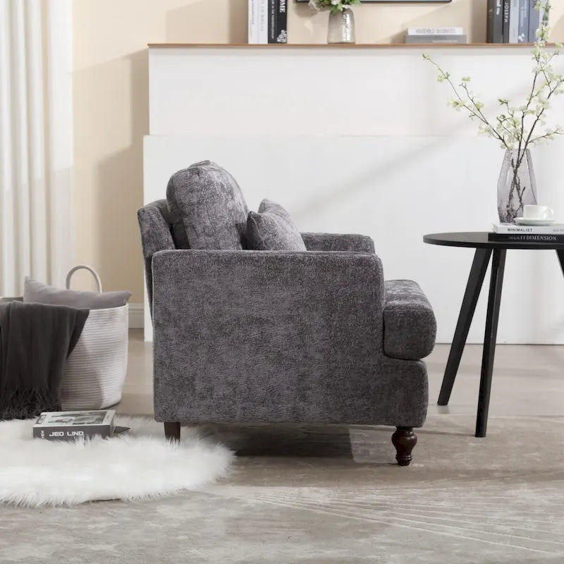 Wooden Frame Armchair, Modern Accent Chair Lounge Chair