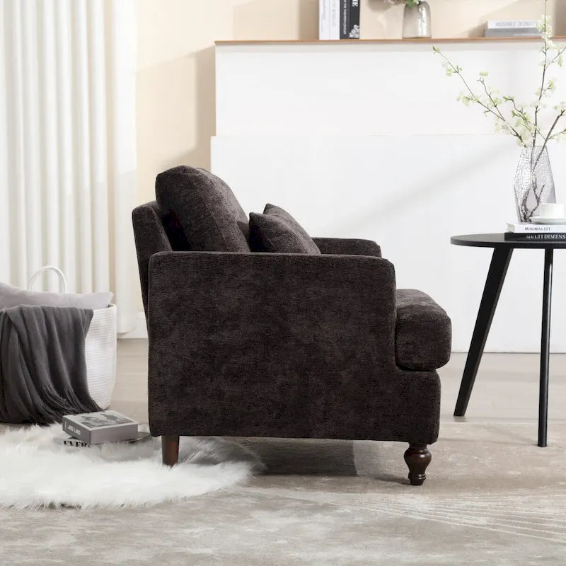 Wooden Frame Armchair, Modern Accent Chair Lounge Chair