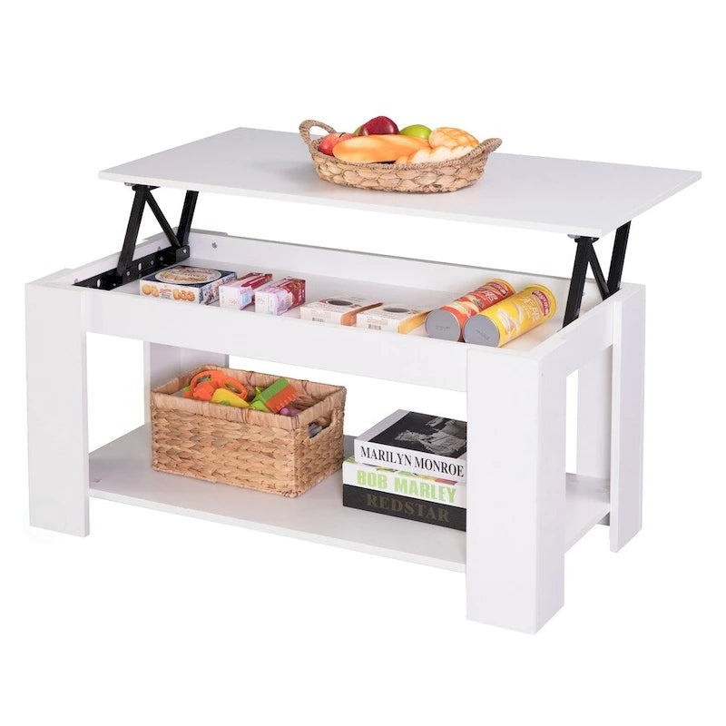 Modern Wood Coffee Table with Lift Tabletop