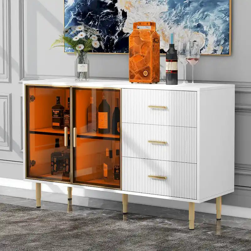 Modern Sideboard MDF Buffet Cabinet