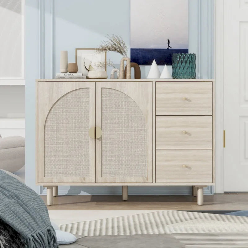 2 Door 3 Drawer Cabinet, Suitable for Bedroom, Living Room