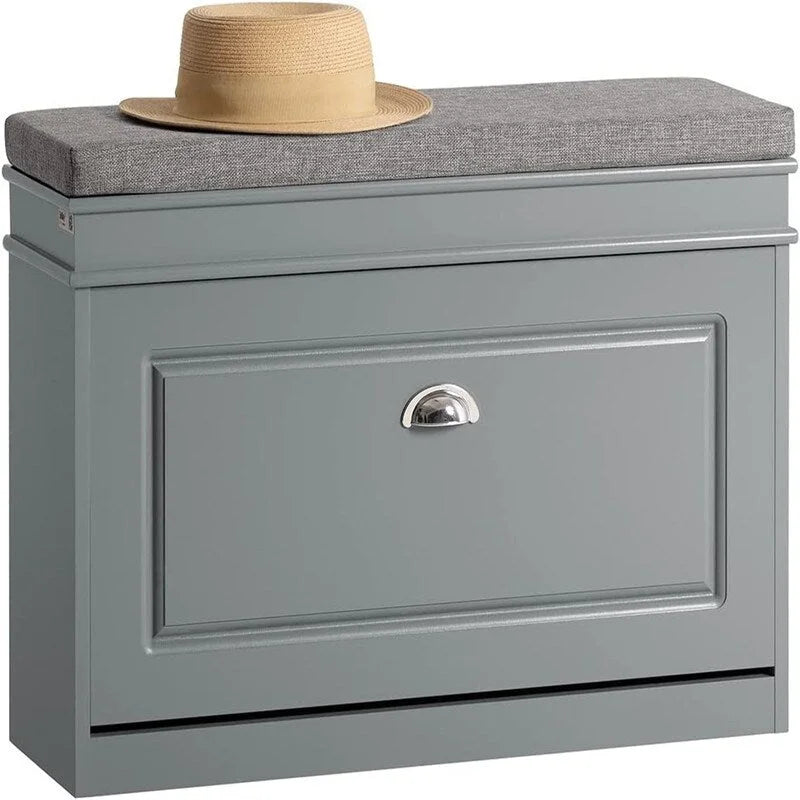 Shoe Cabinet with Flip-Drawer - 9.45D x 29.53W x 20.08H
