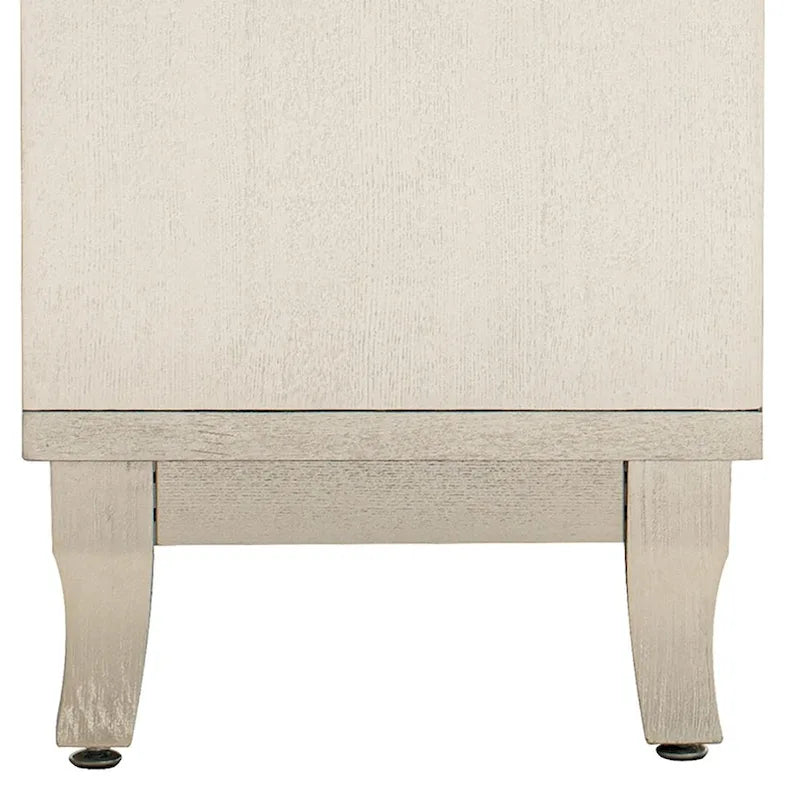 Modern Elegant Wooden Sideboard with Three Mirrored Cabinets Doors
