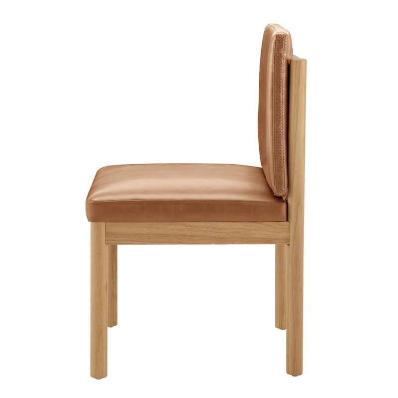 Melvin Faux Leather Dining Side Chair (Set of 2)
