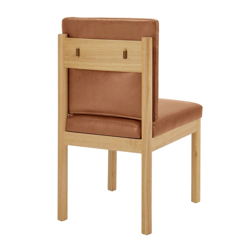 Melvin Faux Leather Dining Side Chair (Set of 2)