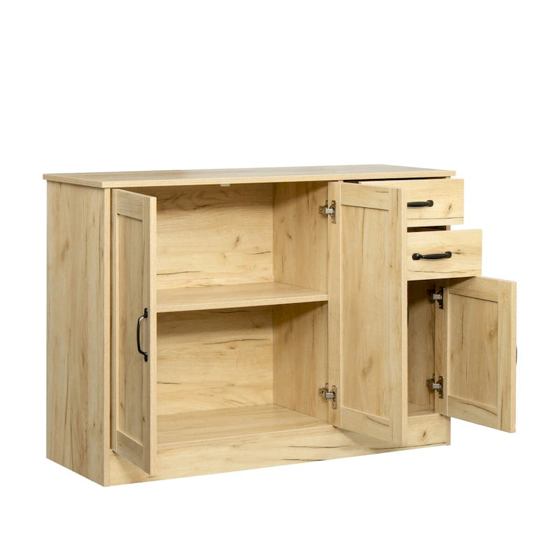 French Country Buffet Cabinets, Storage Cabinets with 2 Dividers